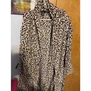 Victoria secret leopard print long robe